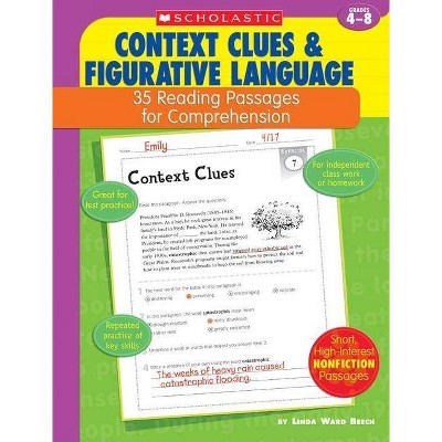 35 Reading Passages for Comprehension: Context Clues & Figurative Language - by  Linda Ward Beech & Linda Beech (Paperback)