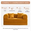 KERDOM Corduroy Modular Floor Couch with Pillow, Reversible Floor Sofa Bed for for Living Room Bedroom, Comfy Modern Sofa Convertible Folding Couches - 4 of 4