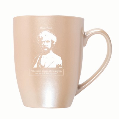 Elanze Designs The More I Learn About People The More I Like My Dog 10 ounce New Bone China Coffee Tea Cup Mug, Precious Pearl