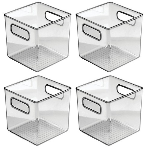 Mdesign Plastic Kitchen Pantry Food Storage Bin Handles Target