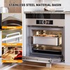 6 Pack Full Size Stainless Steel Hotel Pans,2 Inch Deep 20.9x12.8 Inch Steam Table Food Storage Containers for Buffet,Party, Restaurants with Handles - 4 of 4