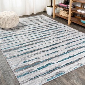 Batten Modern Stripe Area Rug  - JONATHAN Y - 1 of 4
