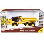 Heavy Duty Dumper Truck Yellow "TraxSide Collection" 1/87 (HO) Scale Diecast Model by Classic Metal Works