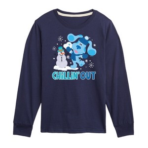 Boys' - Blue's Clues & You! - Chillin With My Snowmies Long Sleeve Graphic T-Shirt - 1 of 4