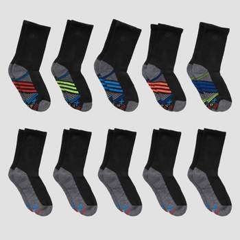 Hanes Boys' 10pk Premium Crew Socks