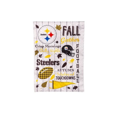 Evergreen Pittsburgh Steelers Garden Flag 12 x 18 Inches Indoor Outdoor Decor