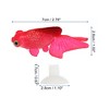Unique Bargains Aquarium Glowing Simulation Animal Decor Artificial Golden Fish Ornament with Suction Cup Red 1 Pcs - 4 of 4
