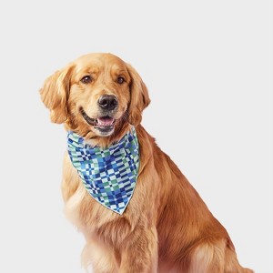 Geo Check Dog Bandana - Boots & Barkley™ One Size Fits Most - 1 of 3