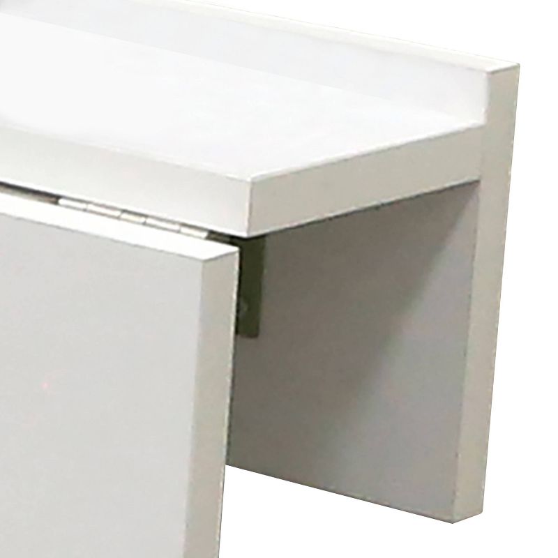 30&#34; x 21.5&#34; Wall Mounted Folding Table and Computer Desk White - InPlace, 3 of 7