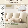 Luxury Bed Frame Queen Size,Upholstered Headboard Velvet,Queen Size Luxury Velvet Upholstered Bed With Oversized Padded Backrest -Cuddlewood - 3 of 4