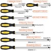 Itopfox 9-Piece Magnetic Screwdriver Set with Non-Slip Handles, Includes Phillips and Slotted Screwdrivers for Home and Car Maintenance - 2 of 4