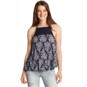 Aeropostale Womens Printed Braided Floral Tank Top - 1 of 2