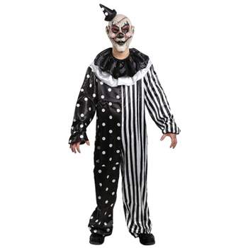 Seasonal Visions Mens Kill Joy Clown Costume - One Size Fits Most - Black