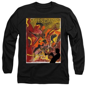 Men’s Miles Davis Music Is An Addiction Long Sleeve T-Shirt - 1 of 4