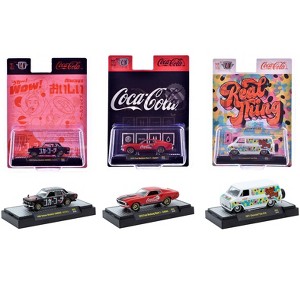 "Coca-Cola" Set of 3 pieces Release 52 Limited Edition to 10000 pieces Worldwide 1/64 Die Cast Model Cars by M2 Machines - 1 of 4