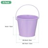 Unique Bargains Galvanized Metal Rustic Multipurpose Bucket with Handle 6 Pcs - 2 of 4