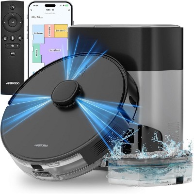 AIRROBO T20+ Robot Vacuum and Mop Combo, Self-Emptying, 180mins Runtime