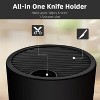LunaLulinlk Knife Holder Block Kitchen Utensil Holder for Countertop,12 Slots Without Knives Storage Organizer - 2 of 4