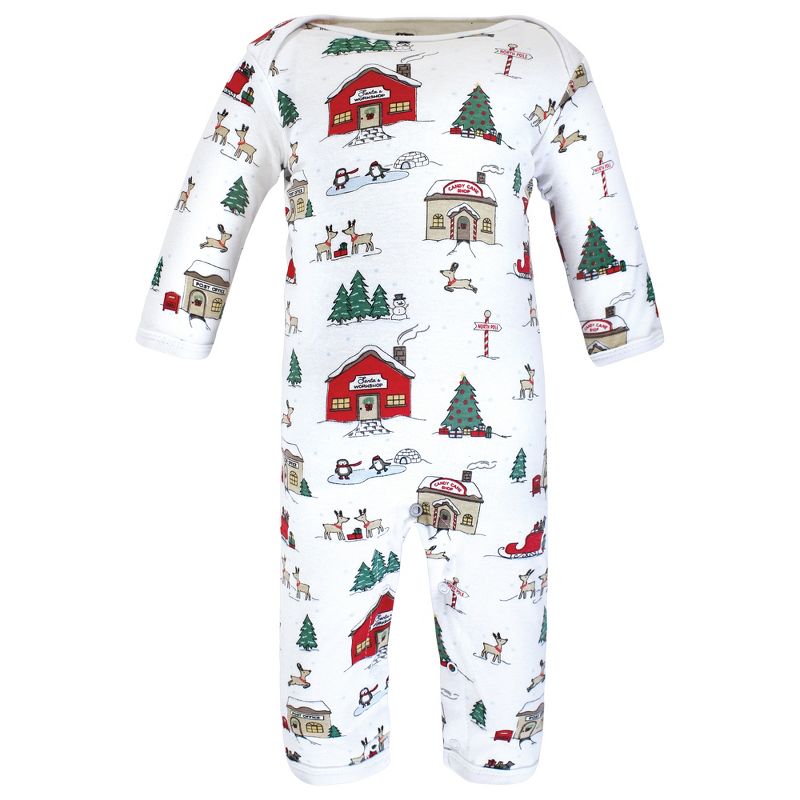 Hudson Baby Unisex Baby Cotton Coveralls, North Pole, 5 of 7
