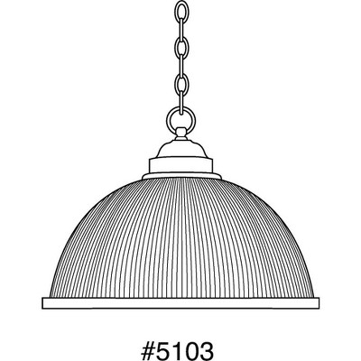 Brushed Nickel Prismatic Glass Pendant Light with Chain