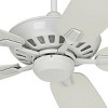 52" Casa Vieja Journey Modern Indoor Ceiling Fan with Remote Control Classic White for Living Kitchen House Bedroom Family Dining Home Office Room - 3 of 4