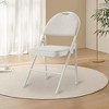 4 Pack Fabric Padded Folding Chairs,  Capacity Comfortable Foldable Chair for Indoor and Outdoor,Commercial Metal Folding Chair with Padded Back - 2 of 4