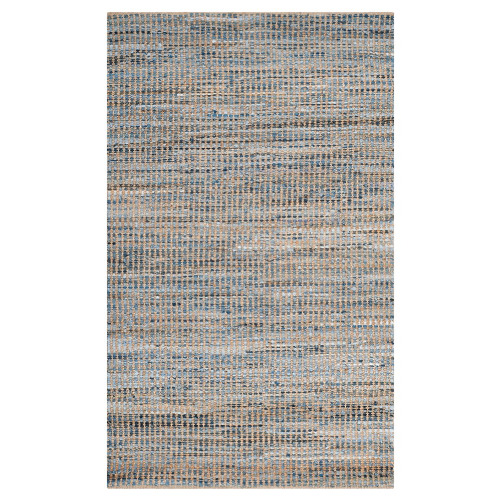 Finlay Accent Rug - Natural/Blue (4'X6') - Safavieh