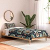 Heather Dutton Gingerbread Village Blue Comforter + Pillow Sham(s) - Deny Designs - 2 of 3