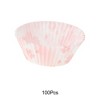 Unique Bargains Disposable Baking Cups Greaseproof Paper Multicolor 1.89"x1.18" 100 Pcs - 4 of 4