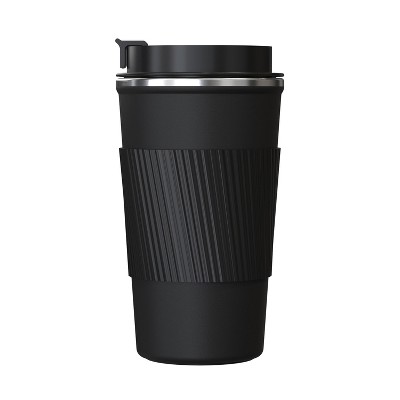 Outdoors Professional Stainless Steel Double-Walled Vacuum-Insulated Coffee Cup with Spillproof Lid