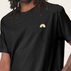 Dalix Rainbow (Glow in the Dark) Embroidered Relaxed Heavy Soft Cotton T Shirt Mens - 4 of 4