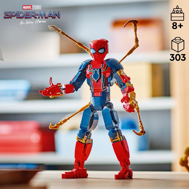 LEGO Marvel Iron Spider-Man Construction Figure Marvel Toy 76298, 3 of 8