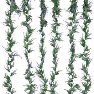 Unique Bargains Home Decor Artificial Lvy Garland Greenery Vines Decor 6 Pcs 72" - 1 of 4
