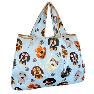 Wrapables Large Foldable Tote Nylon Reusable Grocery Bags - 1 of 4