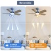 Sofucor 42'' Ceiling Fan with Lights and Remote for Bedroom Patios Dark Blue - 2 of 4