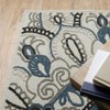 Oriental Weavers Torrey 072J1 Light Grey/ Blue Indoor/Outdoor Area Rug - 1'10" x 7'3" - 4 of 4