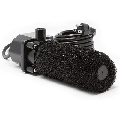 Black Submersible Pond Pump Kit with Nozzles and Prefilter