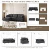 Whisen Oversized Modern Sofa Module for Modular Sectional Sofa, Wide Seat Chenille Armchair with Pillows - 3 of 4