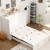 FUFU&GAGA White Murphy Bed Guide Rail Assisted Easy to Assemble and Fold Sturdy and Durable - 2 of 4