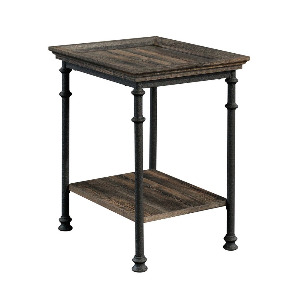 Photos - Coffee Table Sauder Canal Street Tray Top Side Table Carbon Oak  