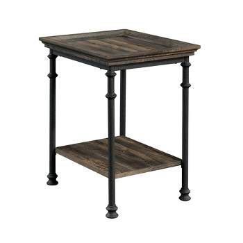 Canal Street Tray Top Side Table Carbon Oak - Sauder