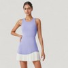 Anna-Kaci Active Women's Sleeveless Tennis Dress with Scoop Neck Fitted Bodice and Contrast Pleated Hem - 2 of 4