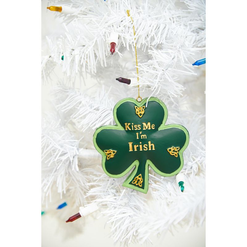 Gallerie II Kiss Me I'm Irish St. Patrick's Day Irish Fun Decor Christmas Xmas Ornament, 2 of 4