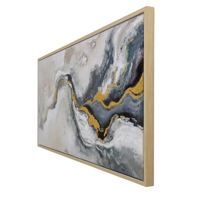 Fluid Motion II Abstract Landscape Hand Painted Canvas Art