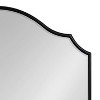 Kate and Laurel Leanna Framed Arch Wall Mirror, 32x28, Black - 2 of 4