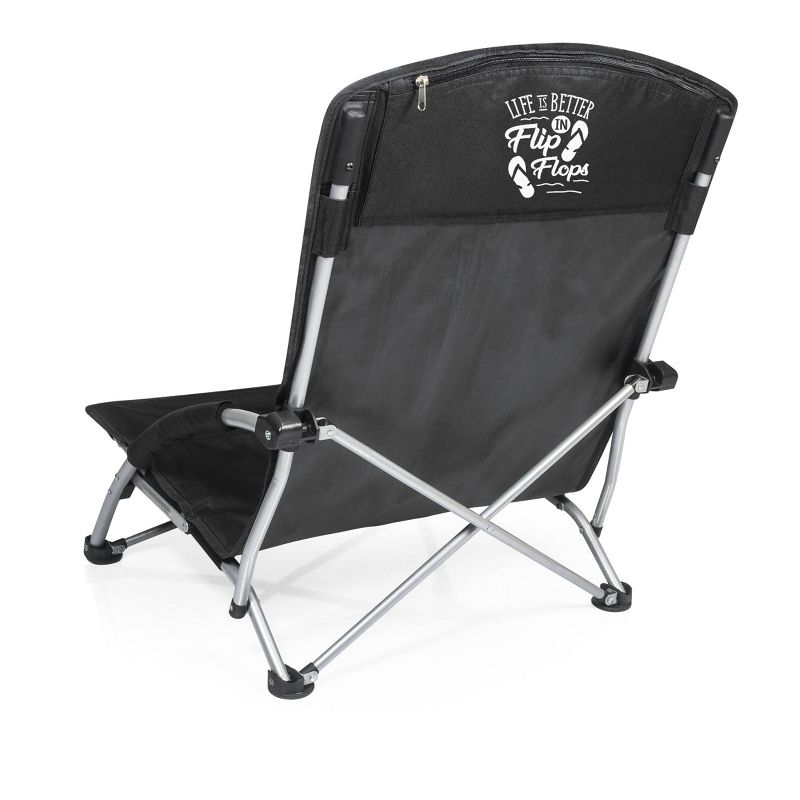 Picnic Time Tranquility Portable Beach Chair - Black, 1 of 8
