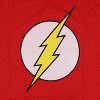 Seven Times Six DC Comics Men's The Flash Lightning Bolt Logo Adult T-Shirt Red - 2 of 3