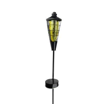 Northlight 38.5" Prelit Water Vapor LED Flame Outdoor Patio Torch - Yellow/Brown