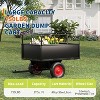 Clearance, ATV UTV Trailer Tow Behind Dump Cart, Heavy Duty Garden Utility Trailer with Removable Sides, All Terrain Tires, Pull Behind - 3 of 4