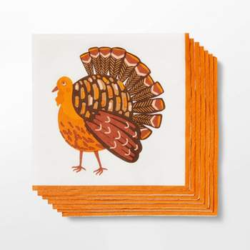 20ct Thanksgiving Turkey Lunch Napkin - Spritz™